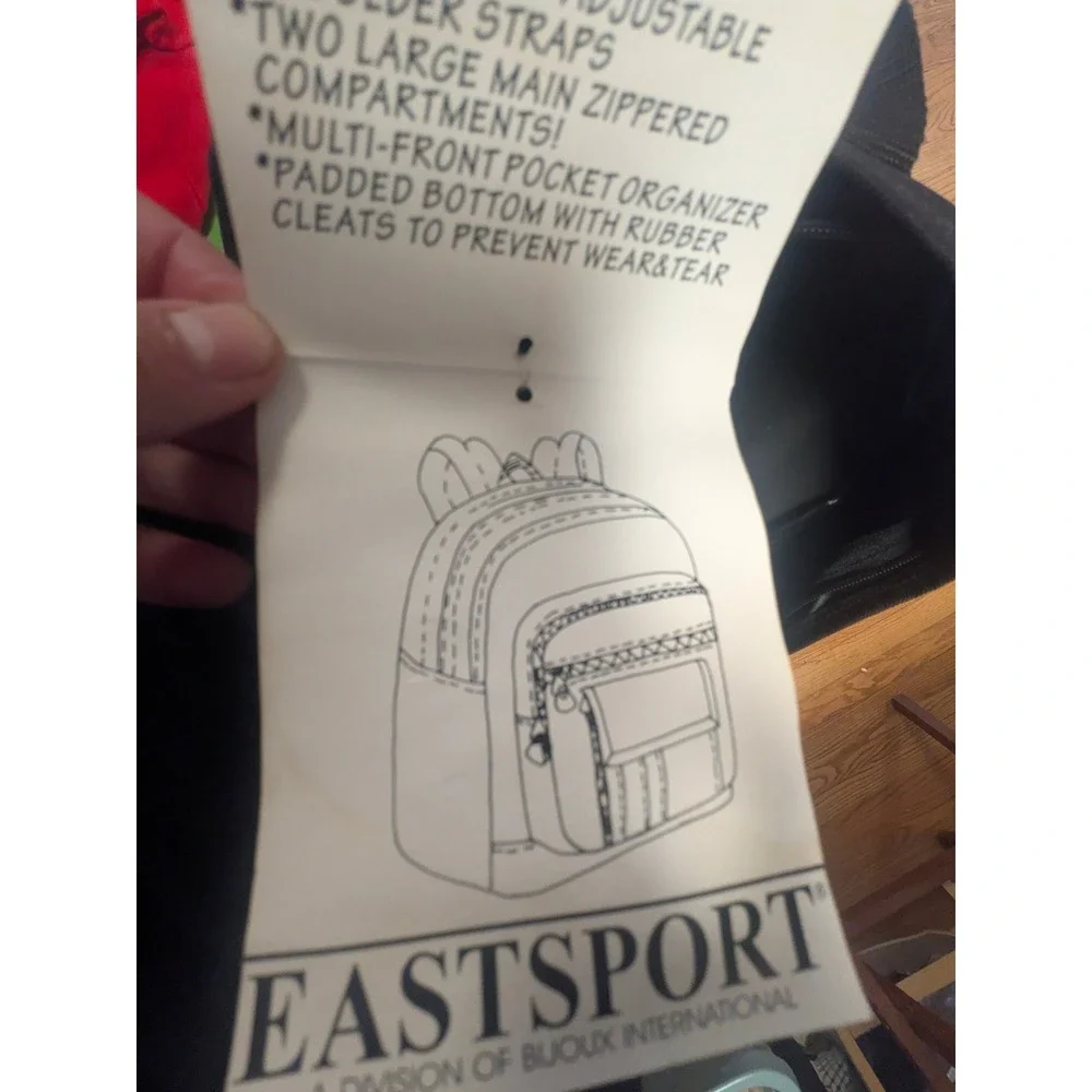 Vintage Eastsport Cyber-Trecker Backpack NWT Black Tan Y2K Taiwan 110551W3